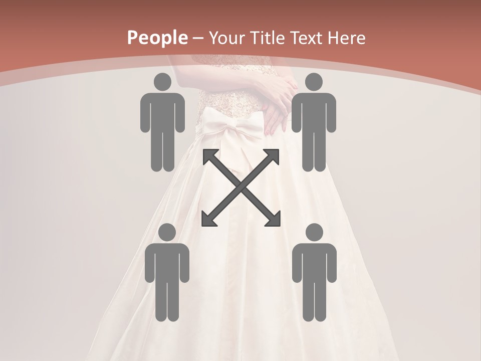 A Woman In A Wedding Dress Powerpoint Template PowerPoint Template