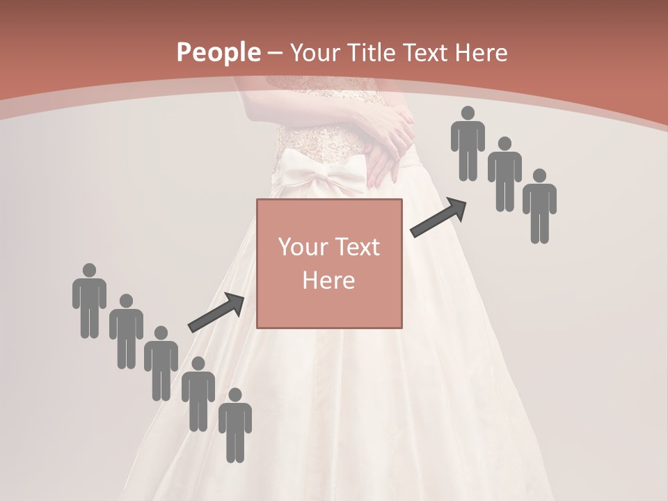 A Woman In A Wedding Dress Powerpoint Template PowerPoint Template