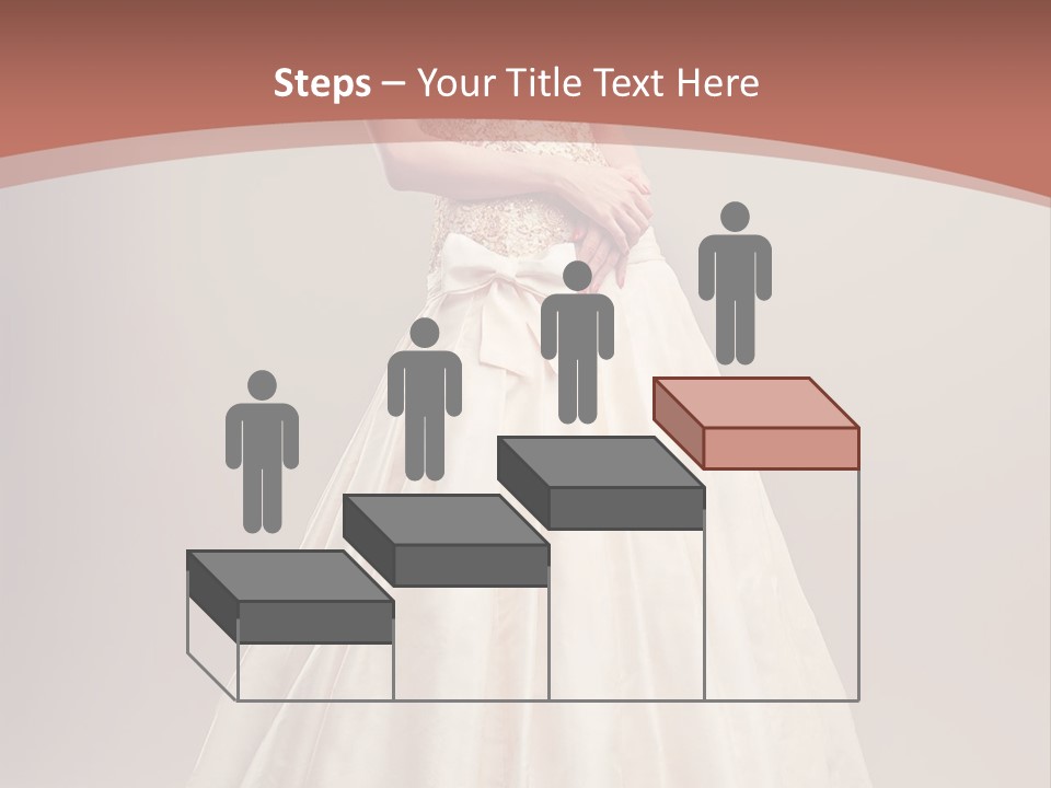 A Woman In A Wedding Dress Powerpoint Template PowerPoint Template