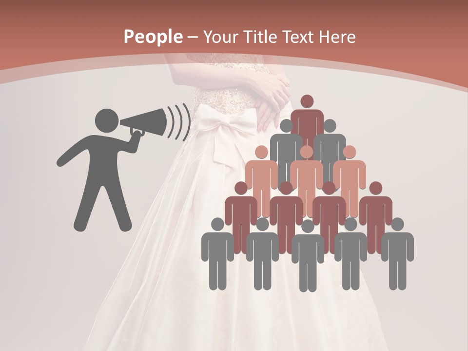 A Woman In A Wedding Dress Powerpoint Template PowerPoint Template