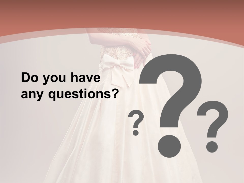 A Woman In A Wedding Dress Powerpoint Template PowerPoint Template