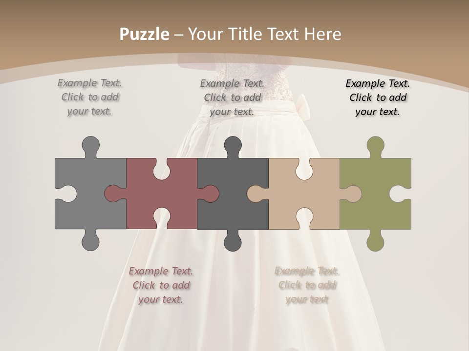 A Woman In A Wedding Dress Powerpoint Template PowerPoint Template