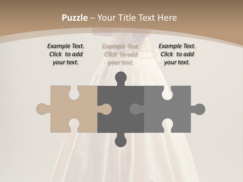 A Woman In A Wedding Dress Powerpoint Template PowerPoint Template