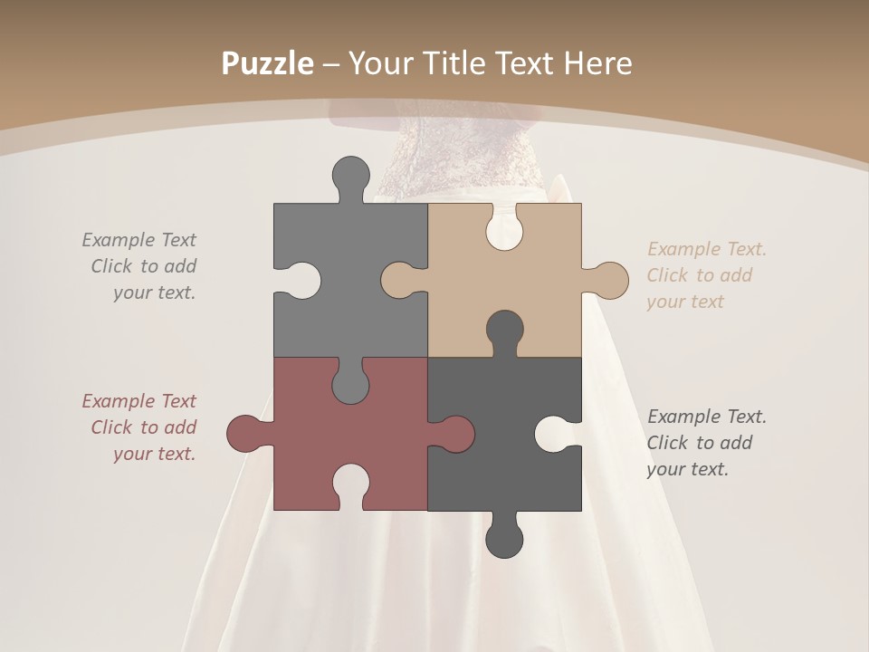 A Woman In A Wedding Dress Powerpoint Template PowerPoint Template