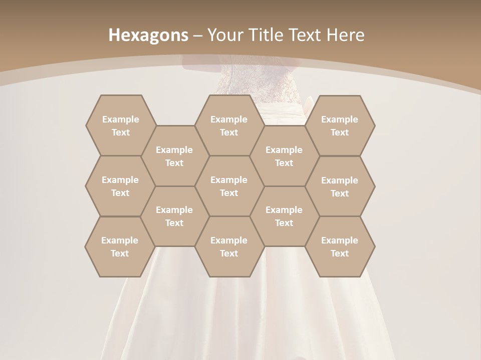 A Woman In A Wedding Dress Powerpoint Template PowerPoint Template