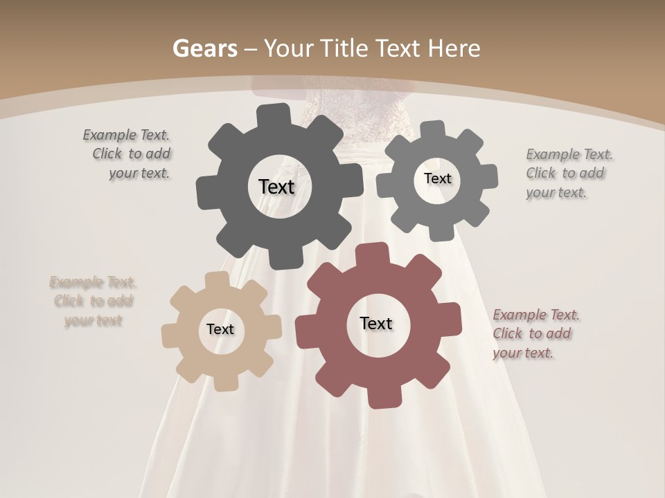 A Woman In A Wedding Dress Powerpoint Template PowerPoint Template