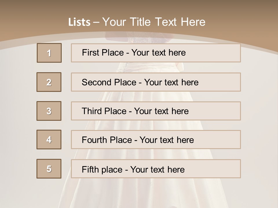A Woman In A Wedding Dress Powerpoint Template PowerPoint Template