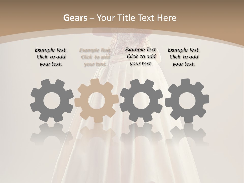 A Woman In A Wedding Dress Powerpoint Template PowerPoint Template