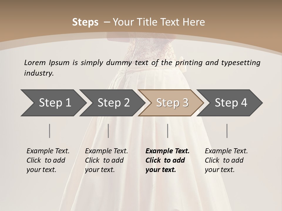 A Woman In A Wedding Dress Powerpoint Template PowerPoint Template