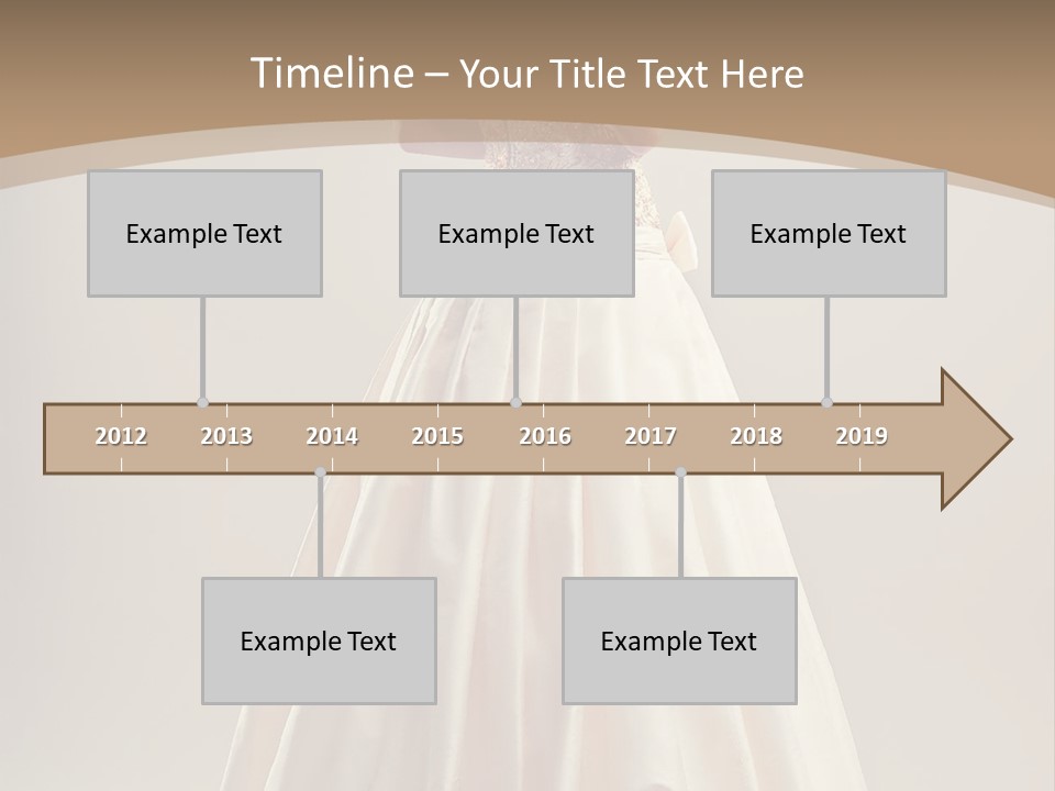 A Woman In A Wedding Dress Powerpoint Template PowerPoint Template