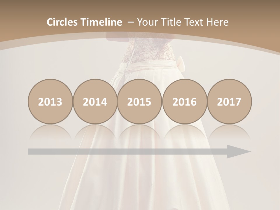 A Woman In A Wedding Dress Powerpoint Template PowerPoint Template