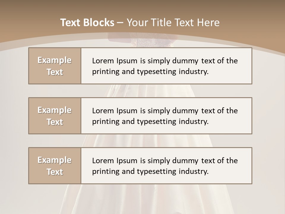 A Woman In A Wedding Dress Powerpoint Template PowerPoint Template