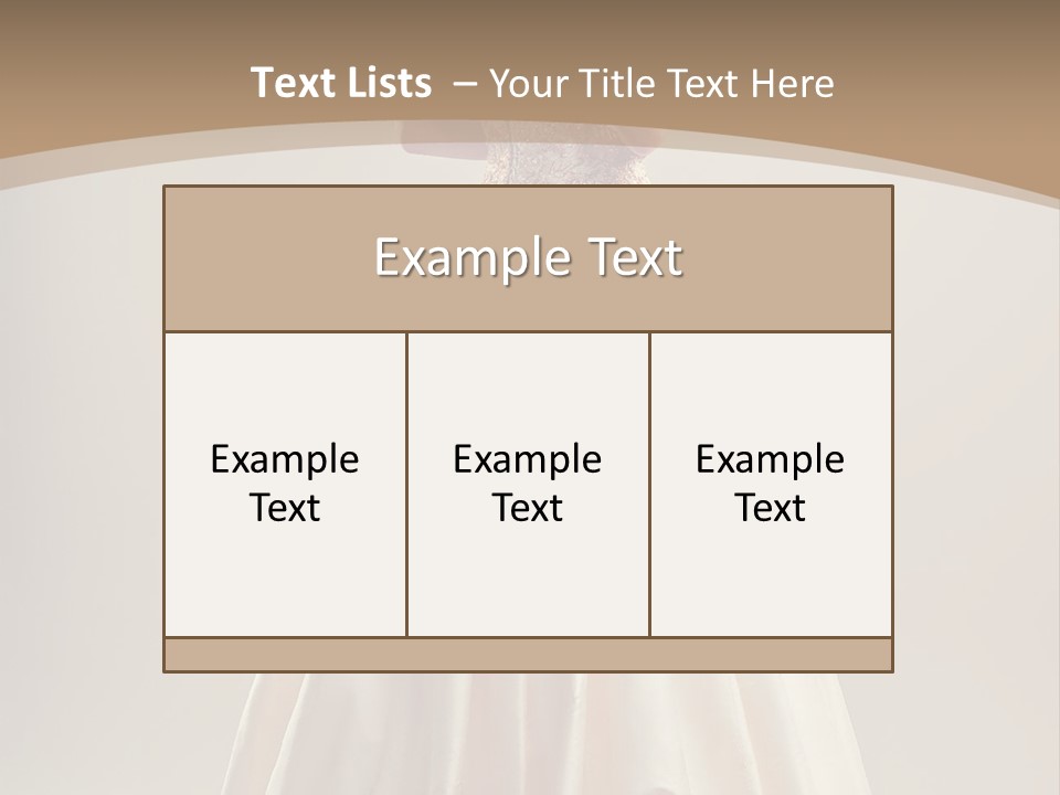 A Woman In A Wedding Dress Powerpoint Template PowerPoint Template