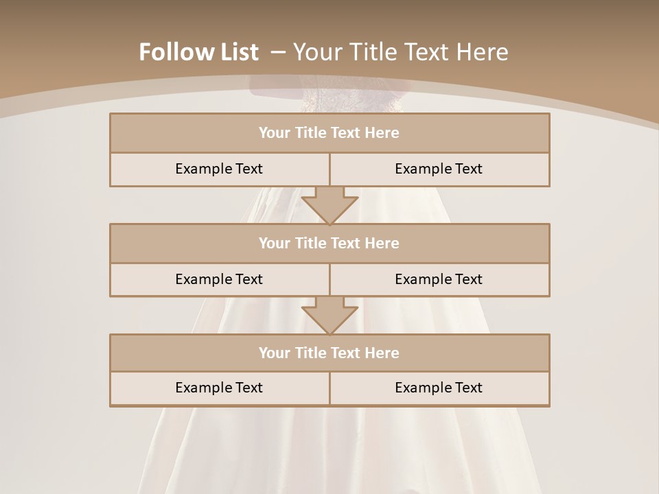 A Woman In A Wedding Dress Powerpoint Template PowerPoint Template