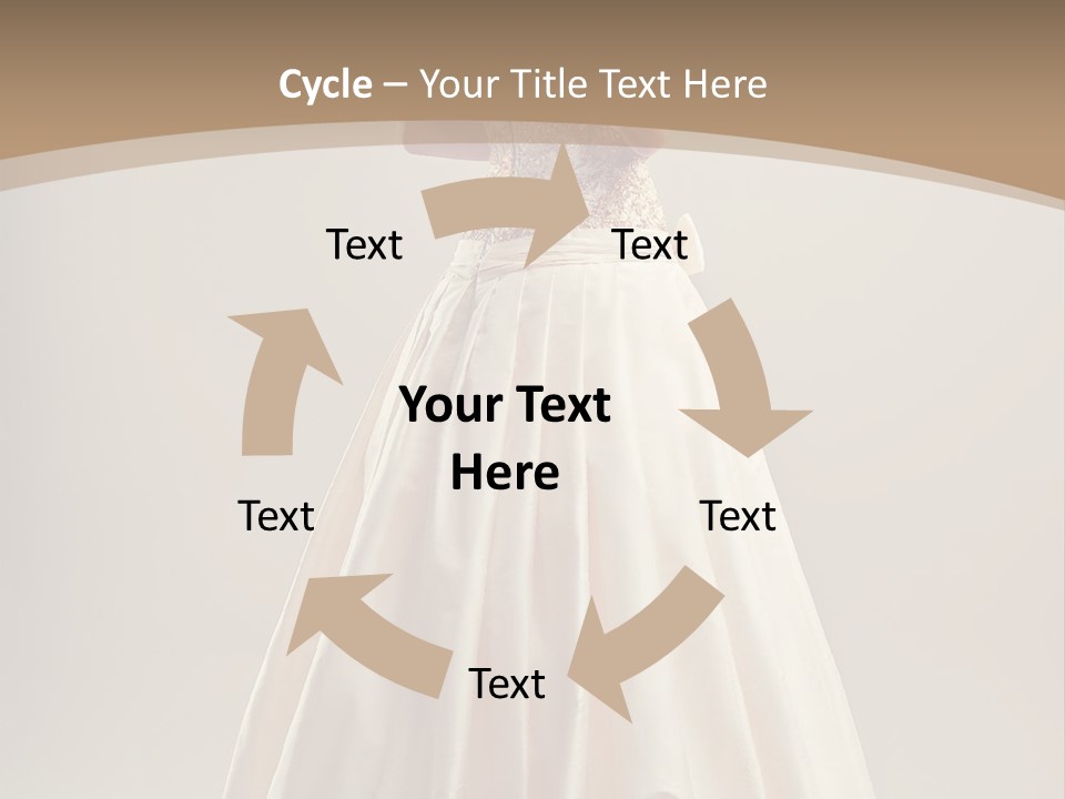 A Woman In A Wedding Dress Powerpoint Template PowerPoint Template