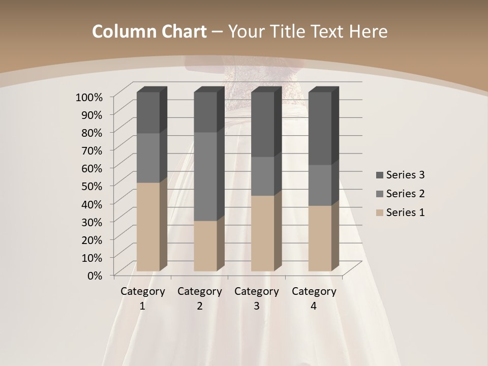 A Woman In A Wedding Dress Powerpoint Template PowerPoint Template
