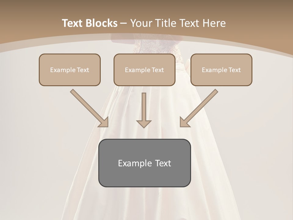 A Woman In A Wedding Dress Powerpoint Template PowerPoint Template