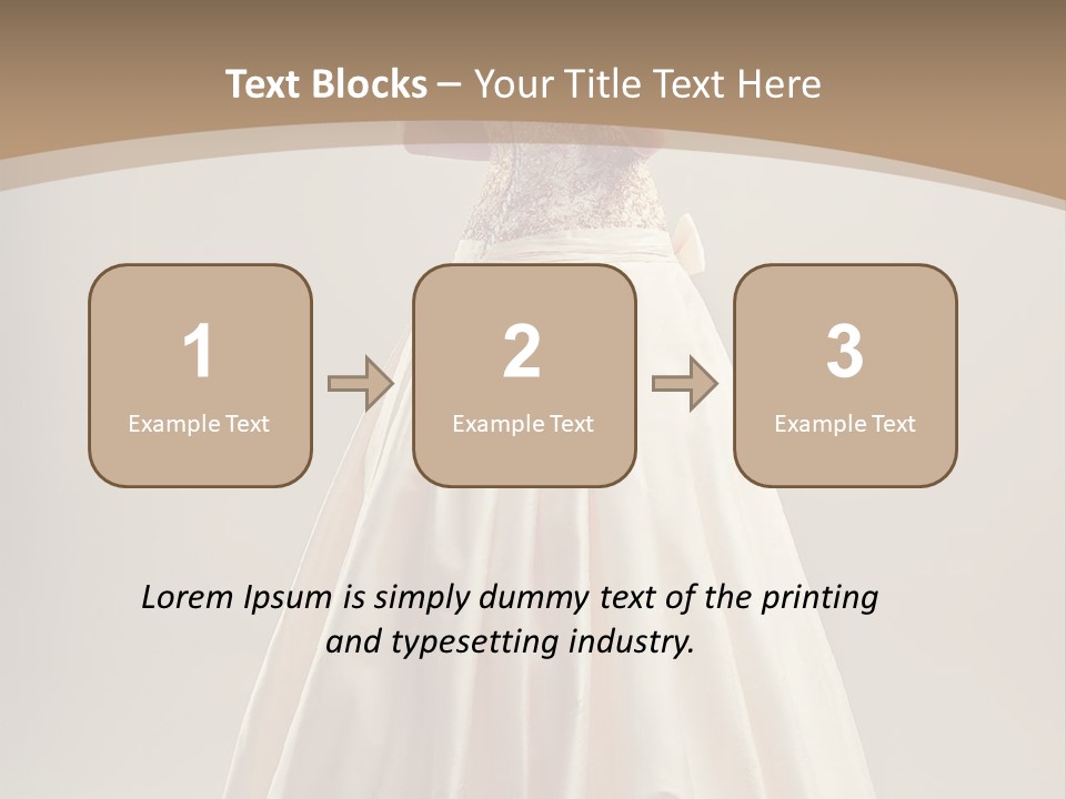 A Woman In A Wedding Dress Powerpoint Template PowerPoint Template