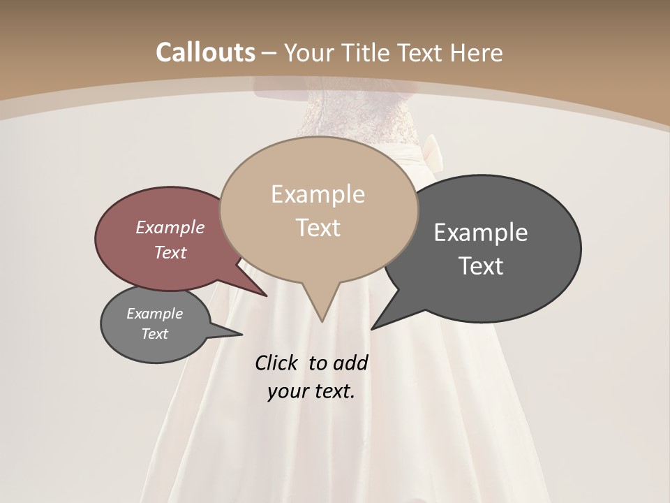 A Woman In A Wedding Dress Powerpoint Template PowerPoint Template