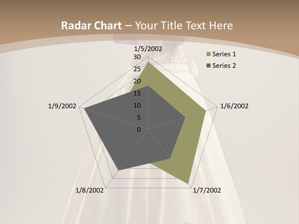 A Woman In A Wedding Dress Powerpoint Template PowerPoint Template