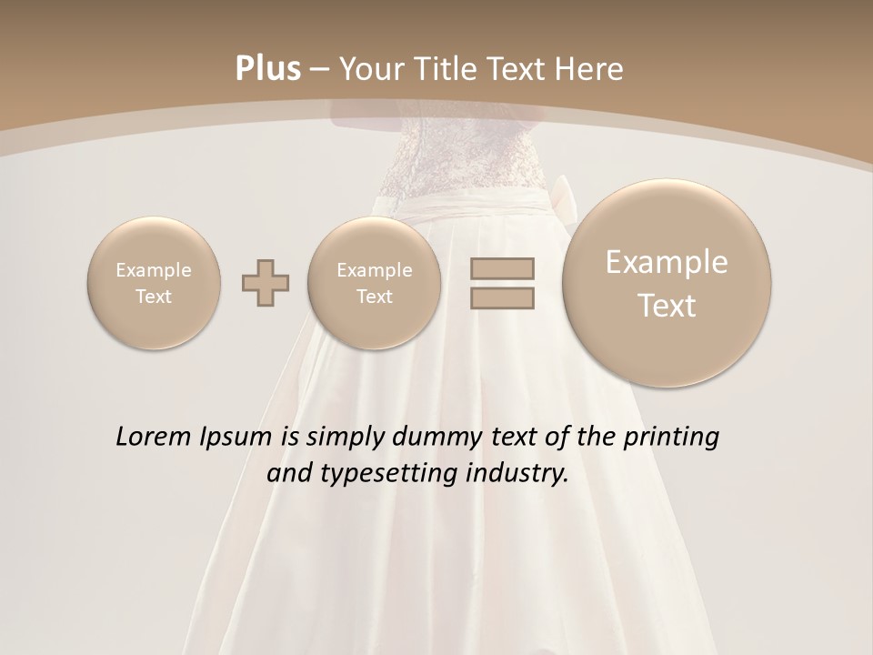 A Woman In A Wedding Dress Powerpoint Template PowerPoint Template