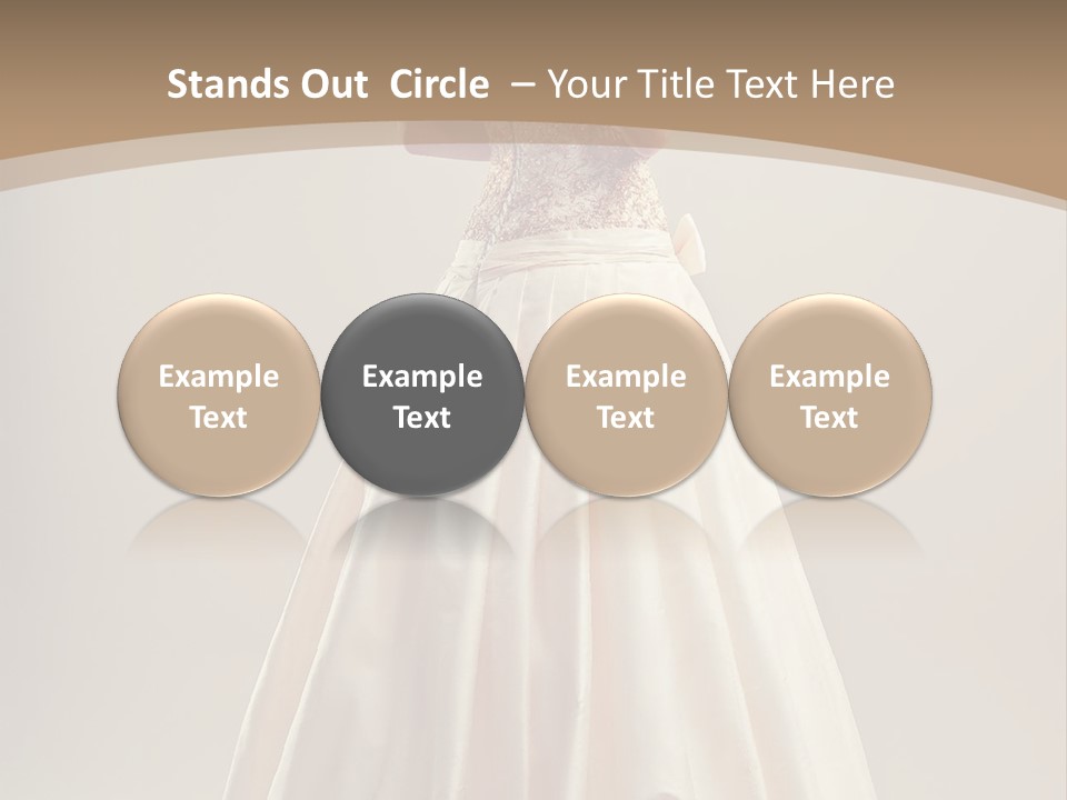 A Woman In A Wedding Dress Powerpoint Template PowerPoint Template