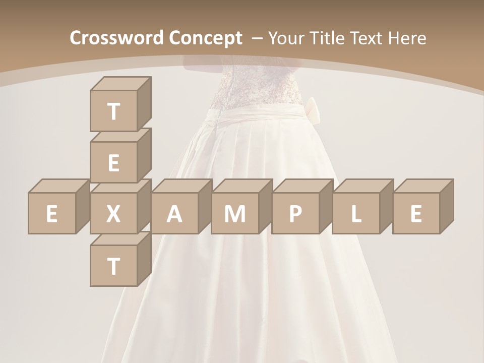 A Woman In A Wedding Dress Powerpoint Template PowerPoint Template