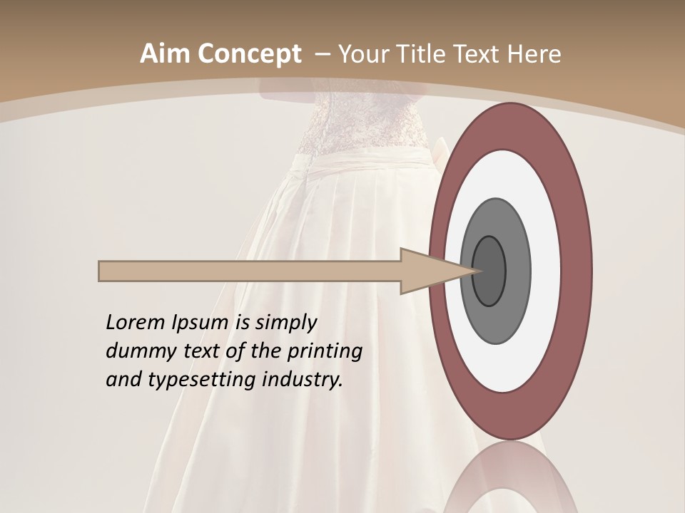 A Woman In A Wedding Dress Powerpoint Template PowerPoint Template