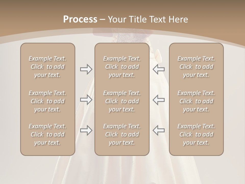 A Woman In A Wedding Dress Powerpoint Template PowerPoint Template