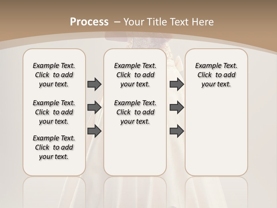 A Woman In A Wedding Dress Powerpoint Template PowerPoint Template