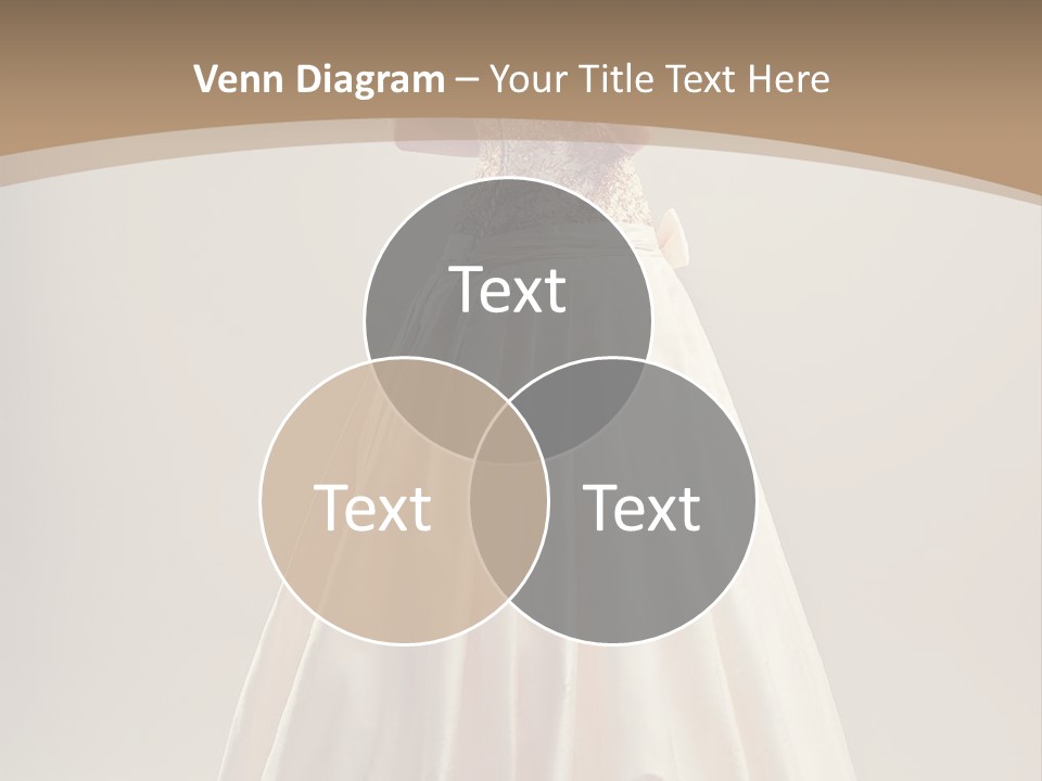 A Woman In A Wedding Dress Powerpoint Template PowerPoint Template
