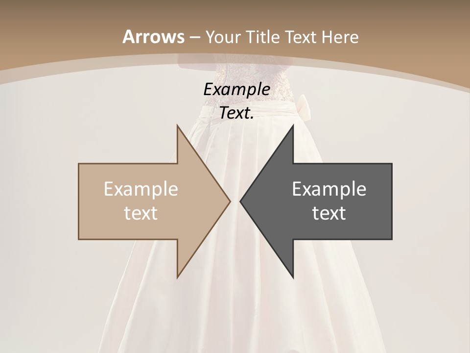 A Woman In A Wedding Dress Powerpoint Template PowerPoint Template