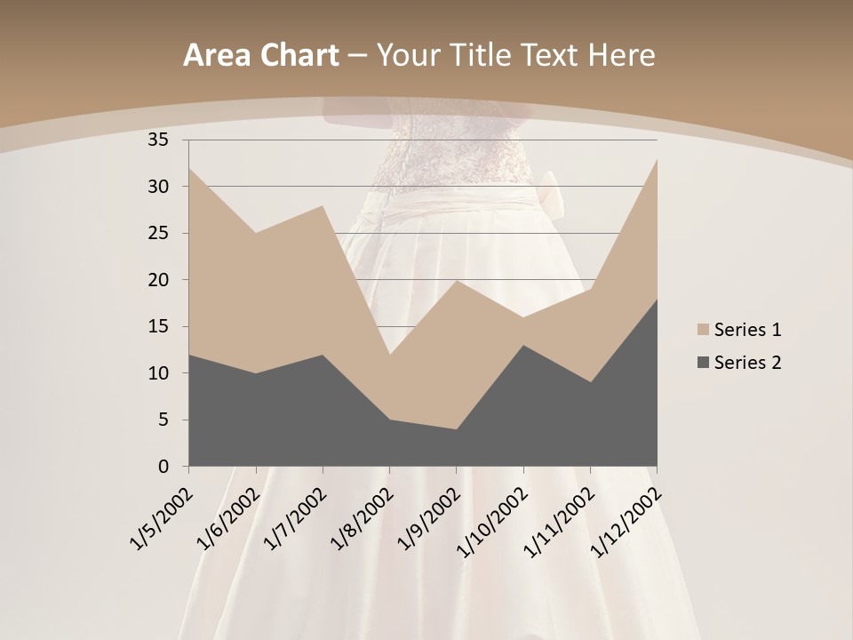 A Woman In A Wedding Dress Powerpoint Template PowerPoint Template