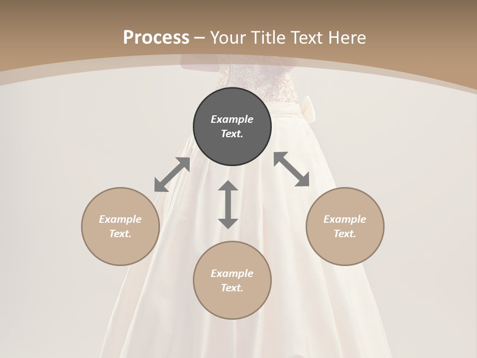 A Woman In A Wedding Dress Powerpoint Template PowerPoint Template