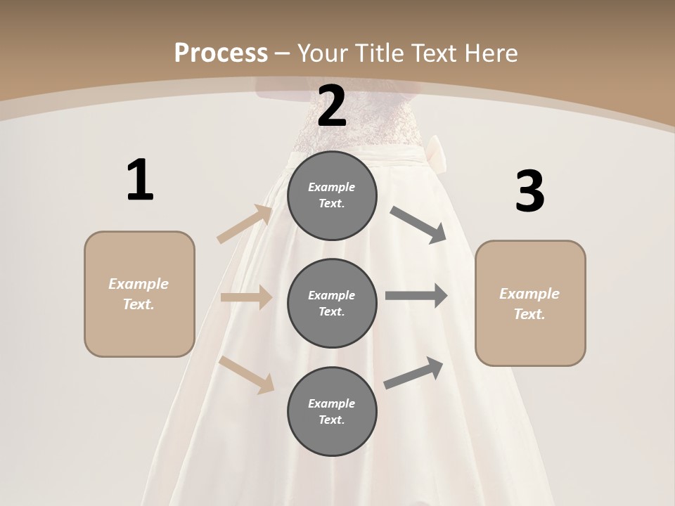 A Woman In A Wedding Dress Powerpoint Template PowerPoint Template