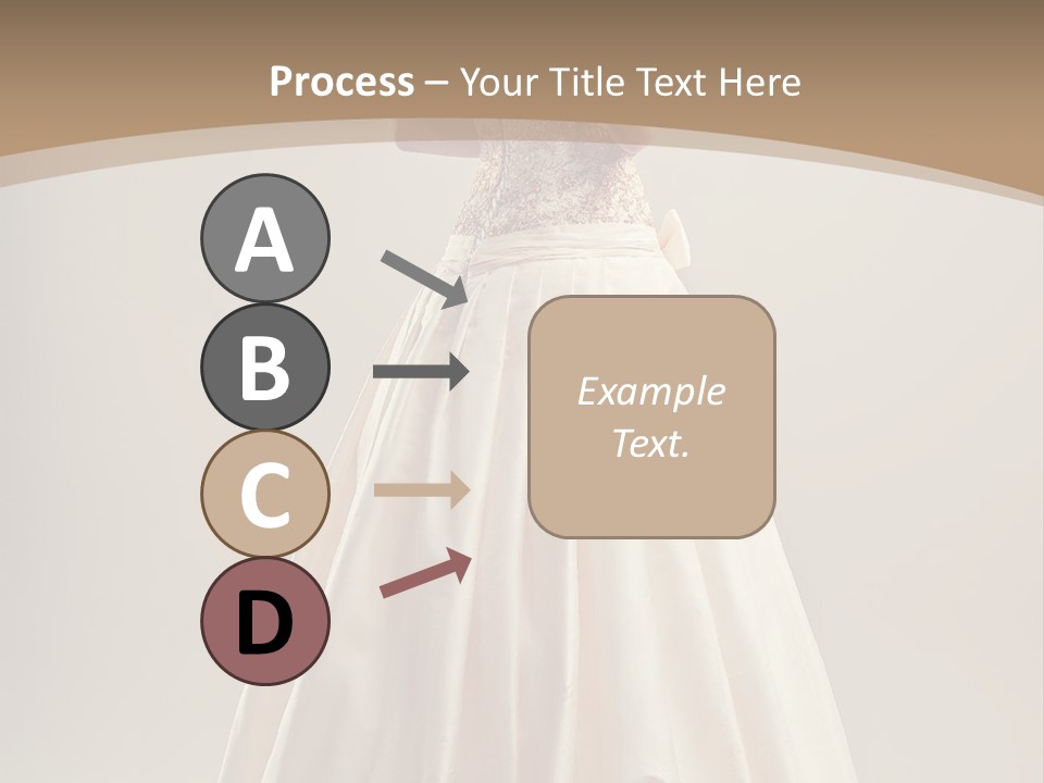 A Woman In A Wedding Dress Powerpoint Template PowerPoint Template