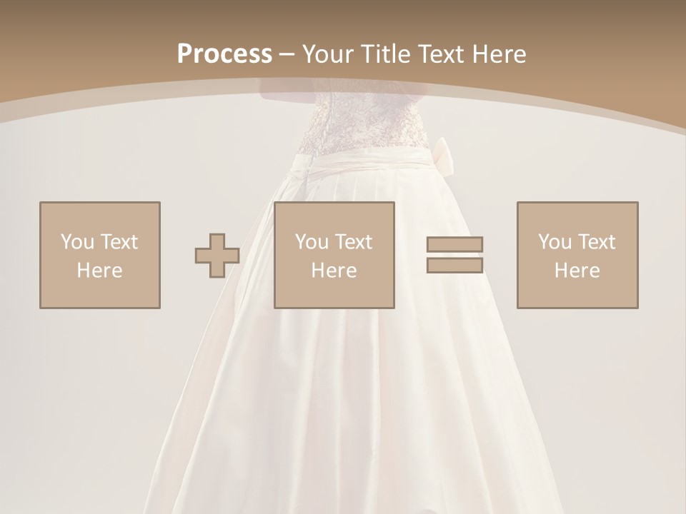 A Woman In A Wedding Dress Powerpoint Template PowerPoint Template
