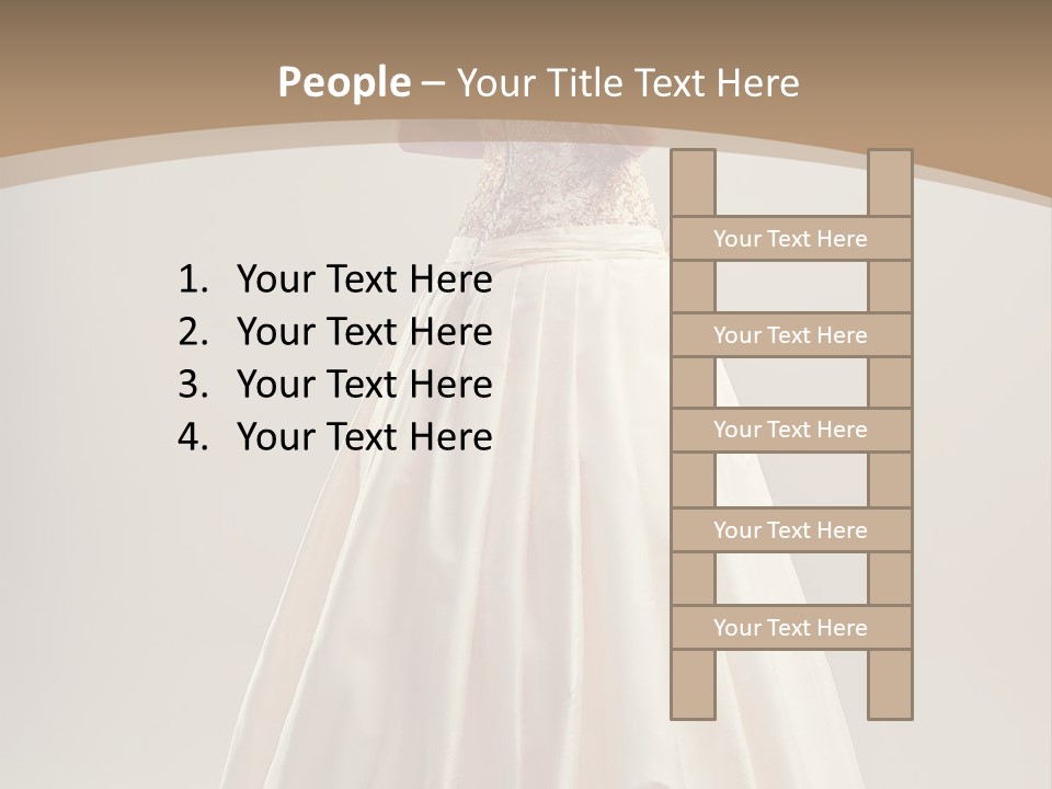 A Woman In A Wedding Dress Powerpoint Template PowerPoint Template