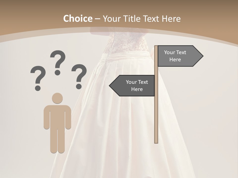 A Woman In A Wedding Dress Powerpoint Template PowerPoint Template