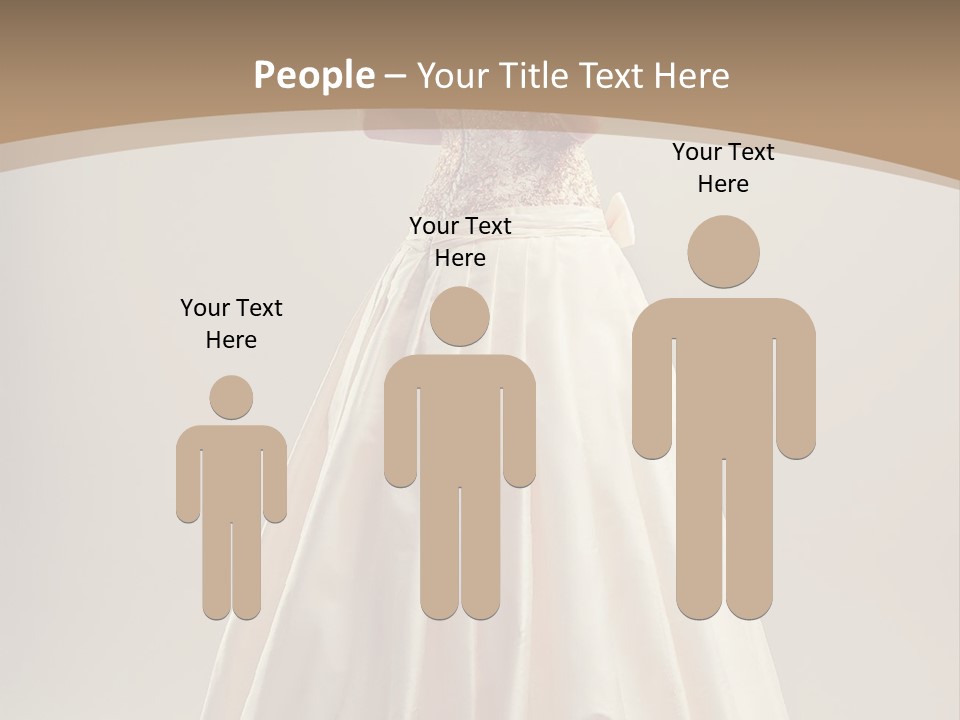 A Woman In A Wedding Dress Powerpoint Template PowerPoint Template