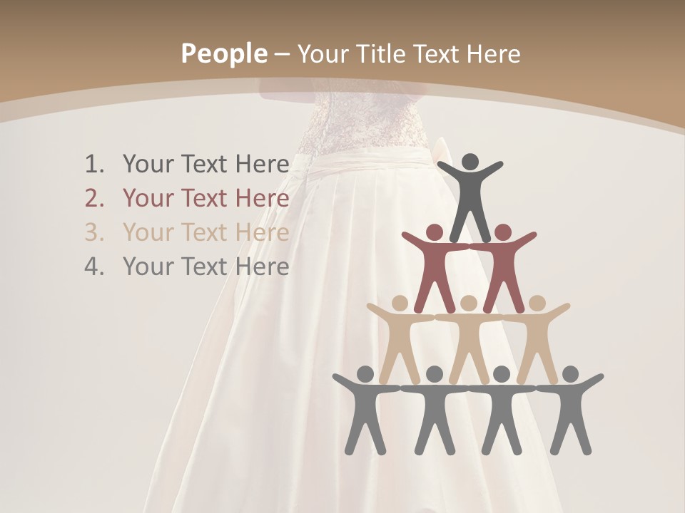A Woman In A Wedding Dress Powerpoint Template PowerPoint Template