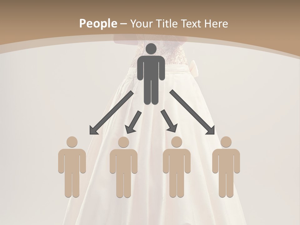 A Woman In A Wedding Dress Powerpoint Template PowerPoint Template