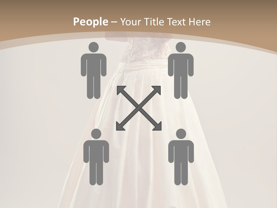 A Woman In A Wedding Dress Powerpoint Template PowerPoint Template