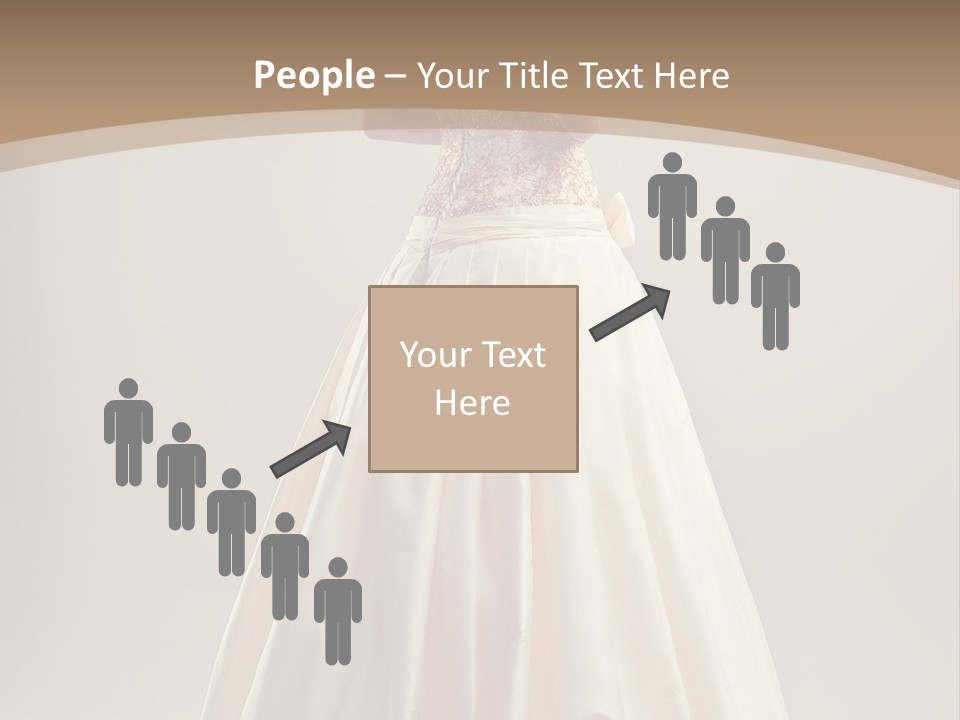 A Woman In A Wedding Dress Powerpoint Template PowerPoint Template