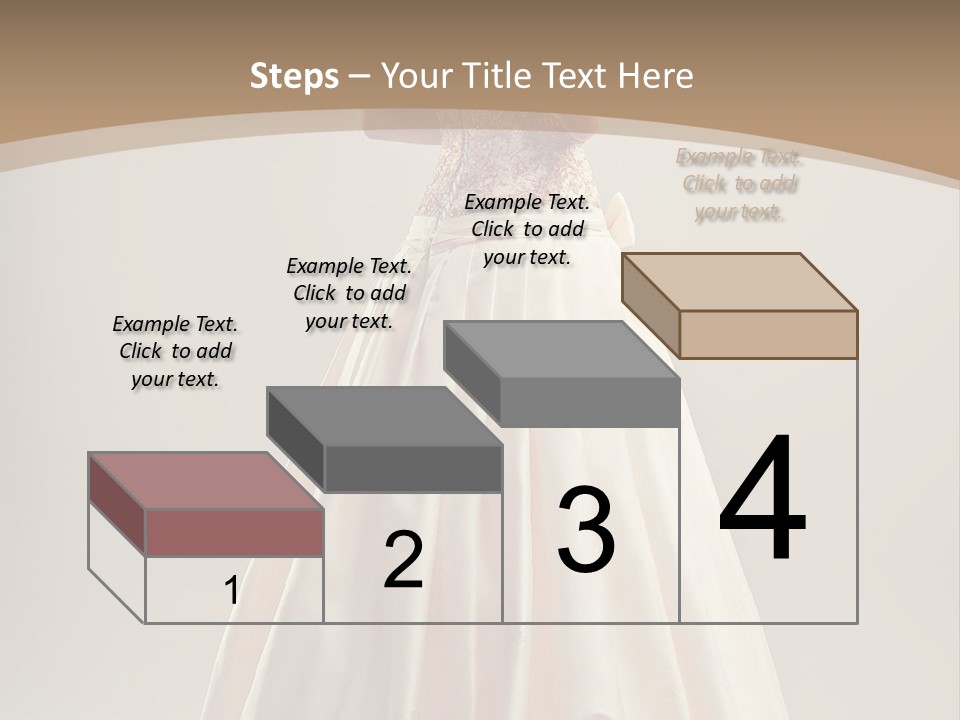 A Woman In A Wedding Dress Powerpoint Template PowerPoint Template