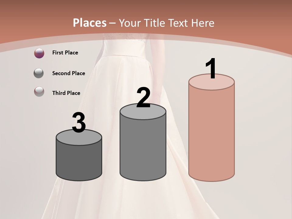 A Beautiful Woman In A Long Dress Powerpoint Template PowerPoint Template