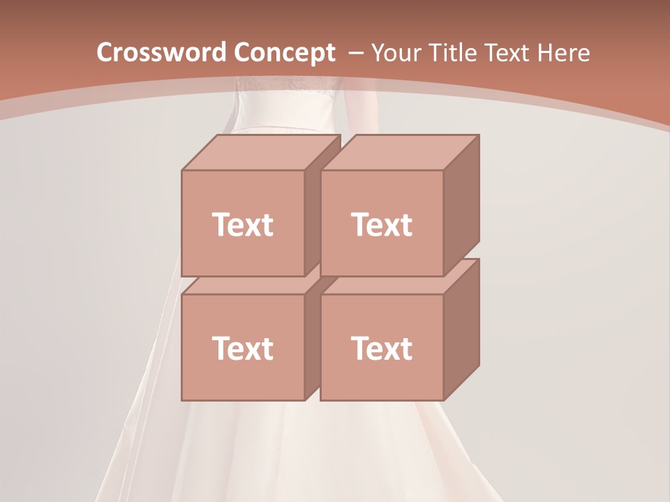 A Beautiful Woman In A Long Dress Powerpoint Template PowerPoint Template