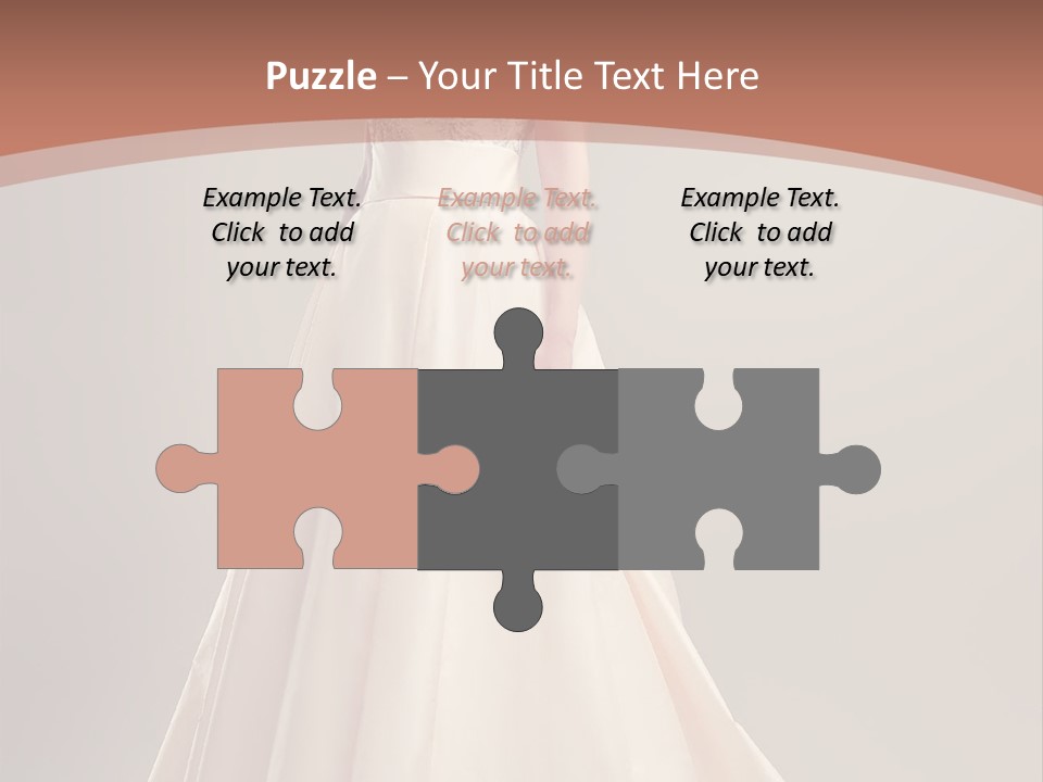 A Beautiful Woman In A Long Dress Powerpoint Template PowerPoint Template