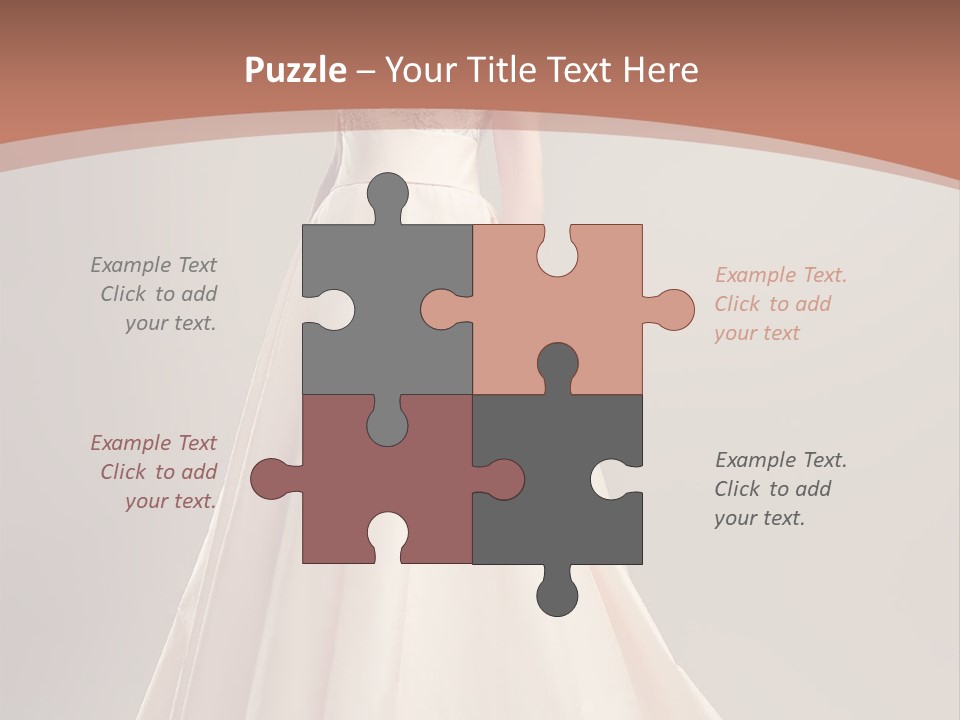 A Beautiful Woman In A Long Dress Powerpoint Template PowerPoint Template