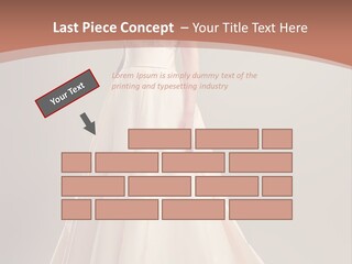 A Beautiful Woman In A Long Dress Powerpoint Template PowerPoint Template